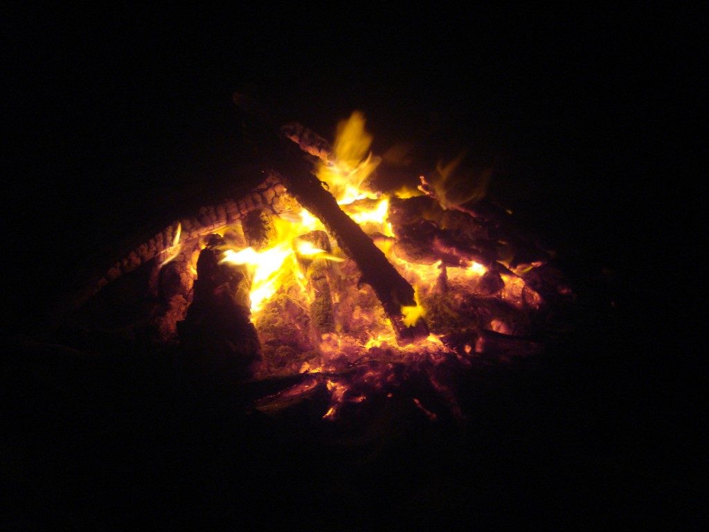 Bonfire on a beach Bonfire on a beach