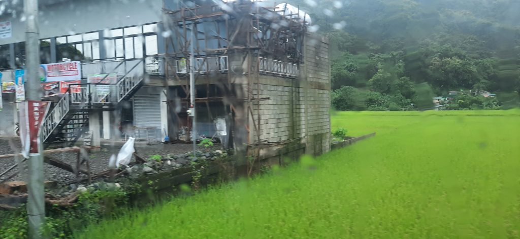 Small-scale roadside tourist facility directly encroaching on ricefields in La Union enroute to Baguio City. (Photo by Jun Verzola)